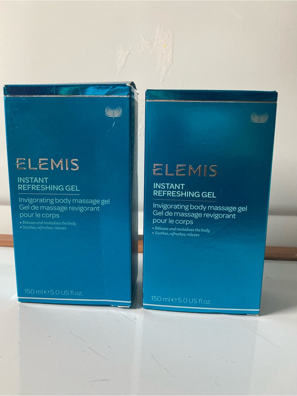 TWO (2) Elemis Instant Refreshing Gel, body massage, 150 ml, 5 fl oz, BRAND NEW!